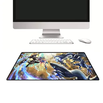 XGZ Karikatura Velikosti Mouse Pad Black Zaklepanje Rob Anime Čarovnik Zmaj Vzorec Laptop PC Tabela Mat Gume Non-slip Univerzalni