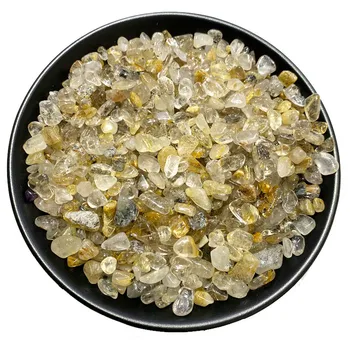 100 g Naravnih Rutilated Quartz Padle Kamni, Kristali in minerali Akvarij C789 Naravni Kamni In Minerali Padec Ladijskega prometa