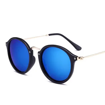 Retro Okrogla Sončna Očala Luksuzni Ženske 2020 Očala Krog Mala Sončna Očala Moških Odtenki Leopard Ogledalo Vintage Sončna Očala Očala