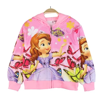 Disney Zamrznjene ana elsa princesa Snow Queen Coats Suknjič dekle Otroka Hooded Suknjič Otroci Outwear Oblačila Pomladi, Jeseni
