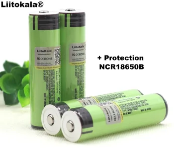6PCS Liitokala čisto nov original 18650 baterijo 3,7 V 3400mah NCR18650B litijeva baterija protection board