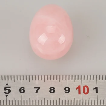 50*35mm Undrilled Yoni Jajca Rose Quartz Jade Jajce za Ženske Keglove Vaditelj Poostrijo Vaginalne Mišice Masaža Biti Steno Žogo