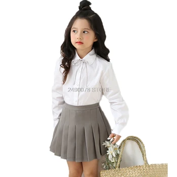 Šola Dekleta Formalno Bluzo Obleko Majica blagovne Znamke Moda Belo Študent Majico za Velik Dekleta Otrok Uspešnosti Oblačila Bluzo