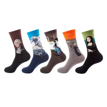 Moda in zabavno 5 parov nogavic 2020 nov videz bombaž za moške in ženske nogavice, vse bombaž