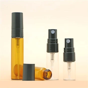 2ml 3ml steklenici kozmetične stekleničke Parfum spray steklenico Pregleden rjava z majhno zmogljivostjo 200 kos