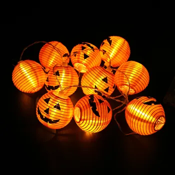 OurWarm Halloween Luči Bučna Niz LED Luči za noč Čarovnic Prostem Luči za Teraso Vrt Stranke Halloween Dekoracijo
