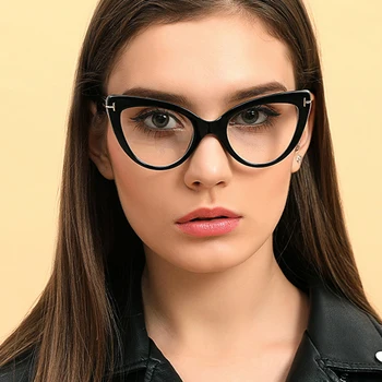 ženske očala prozorno jasen način Mačje oko spektakel okvir Jasno Leče Očal okvir za ženske Optičnih Očal Okvir