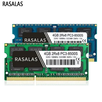 Rasalas Laptop Memoria Ram DDr3 8GB 4GB оперативная память 1,5 V 10600mhz 1333 DIMM Prenosni Pomnilnik RAM Računalniške Opreme