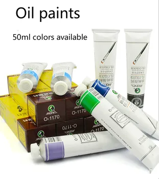 50mlX12 / 18/24/32/36/48 barve, oljne barve / oljne barve za umetniško ustvarjanje / ustvarjalce / slikarske potrebščine/ oljne barve