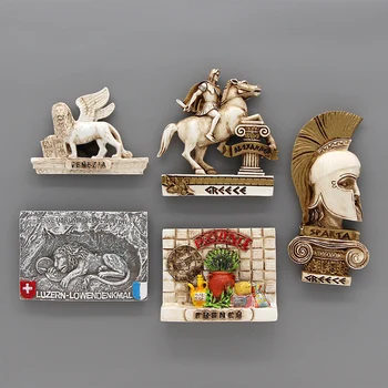 3d hladilnik magneti francoski Provansi lucerna lev Spartan Aleksander Vitez Italija Benetke lev svetu, turizem, trgovina s spominki, domači dekoracijo