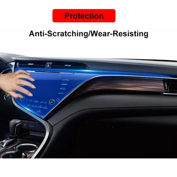 Za Toyota Camry 2018 2019 Navigacijski zaslon film, kaljeno steklo center za nadzor pokrov zaslona ohranjevalnik zaslona nadzorni plošči film zaščitnik