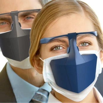 Debelo Zaščitni Pokrov Izolacije Ščit Plastično Zaščitno Masko Proti Kapljic Anti-fog Izolacije Masko Dihanje