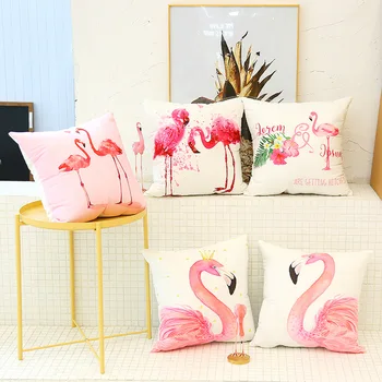 Mala sveže Flamingo Ameriški vrt Skandinavski slog vzglavnik avtomobila kavč, blazine, blazine brez jedro