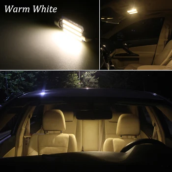 KAMMURI 18Pcs Bela Brez Napake Canbus LED Žarnice Za BMW X1 (E84 LED Notranja notranja Luč + registrske Tablice Svetilka, Komplet (2010-)