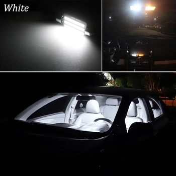 KAMMURI 18Pcs Bela Brez Napake Canbus LED Žarnice Za BMW X1 (E84 LED Notranja notranja Luč + registrske Tablice Svetilka, Komplet (2010-)