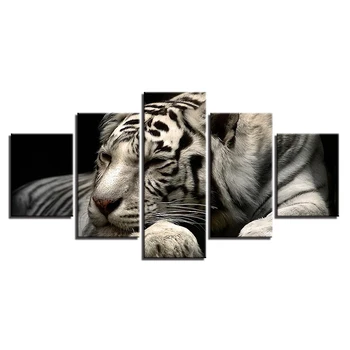 Uokvirjena Natisnjeni Živali leopard Skupine Slikarstvo Sedel Soba Dekor Natisni Plakat Sliko Platno Slikarstvo Doma Odlikovanje/11Y-ZT-28