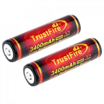 4pcs/veliko TrustFire 3,7 V 18650 Baterija Visoke Zmogljivosti 3400mAh Li-ionska Baterija za Polnjenje Zaščitene PCB za Svetilko Žaromet