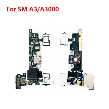 Nov Za Samsung Galaxy A3 A300 A3000 A300f Polnilnik USB Polnjenje Vrata Dock Priključek Flex Ploski Kabel z Mikrofonom