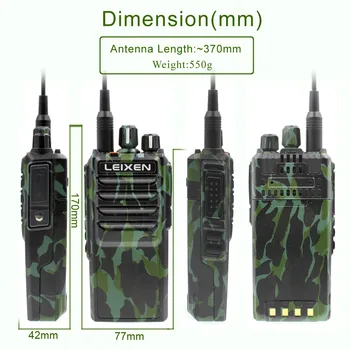 2PCS High power Dolgo govori Obseg UHF LEIXEN OPOMBA 400-480MHz 4000 mah Dolge Razdalje Ham Dva Načina Radio