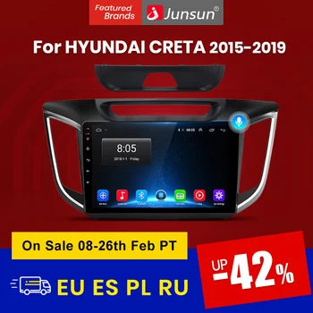 Junsun V1 Android 10 2GB+32GB DSP Avto Radio multimedia Navigacija Za hyundai Creta ix25 2016 2017 2018 2019 2din št dvd