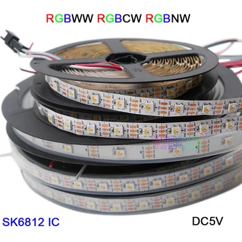 1m/3m/5m 5 4 barve v 1 SK6812 led trak RGBW+NW/CW/WW svetlobni trak 30/60/144 led/m IP30/IP67;addressablesimilar ws2812b