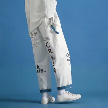 Moda Harajuku Moške Cargo Hlače Japonska Ulične Joggers Moške Hlače Harem Hlače Casual Moški Oblačila Elastični Pas Hlače Moški