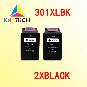 2pcs črnim črnilom kartuše, združljive za hp301 301xl 301 Deskjet 1000/1050/2000/2050/J410a/J510a
