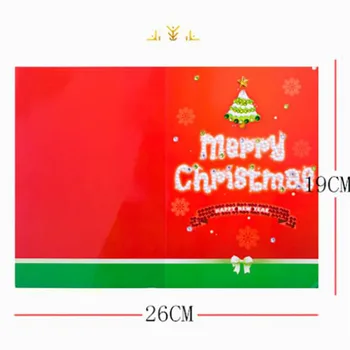 2020 Božični Kartice Novo DIY Diamond Slikarstvo voščilnico Diamond Vezenje Kompleti Santa Claus Razglednice Razglednice Ročno Darilo
