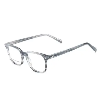 Pravokotne Moških in Žensk Acetat Modnih Očal Okvir Polno Platišča Velikih Očal Za Moj Recept Kratkovidnost & Branje Leče