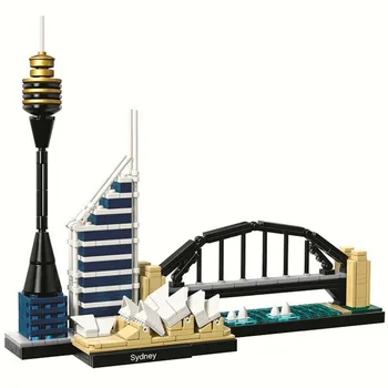 10678 Arhitekture Stavbe Nastavite London 21034 Big Ben, Tower Bridge Model Gradnik Opeke Združljiv Igrače Lepinlys