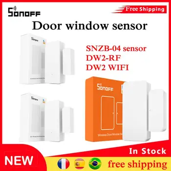 8 kos SONOFF Brezžični Vrata, Okna Senzor DW2-RF DW2-WIFI SNZB-04-zigbee brezžična Vrata/Okno magnet Senzor združljivo s IFTTT