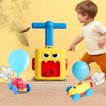 Vroče Igrača za Izobraževanje, Znanost Moč Balon Avto Montessori Preizkus igrače Igrača Zabavno Inercialni Začetek Stolp Avtomobili, Igrače za Otroke Darilo