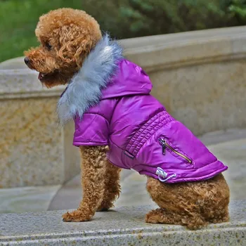 Toplo Ljubljenčka Psa zimska oblačila Oblačila Hoodie Hooded Suknjič za Zimo Oblačila za Pse psa navzdol plašč ljubljenčka psa poceni coats852