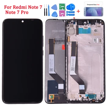 10-Touch Original Za Xiaomi Redmi Opomba 7 LCD Z Okvirjem Zaslon Zamenjava Za Redmi Note7 Pro LCD Zaslon