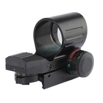 Novo Konico 4 Reticle Način Taktično 1X Red Dot Sight Lov Znamenitosti Puška Področje Krog Objektiv Svetlost Nastavljiva Aluminijasto Ohišje.