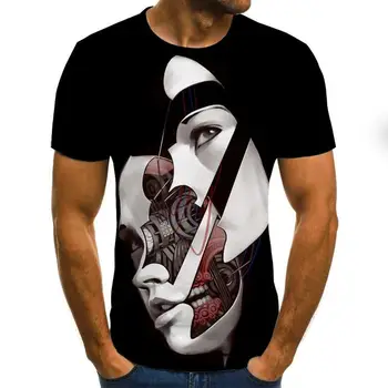 2020 3D tisk t-shirt za moške, ženske poletje joker priložnostne T-shirt Harajuku vrhovi hip-hop-shirt ulične