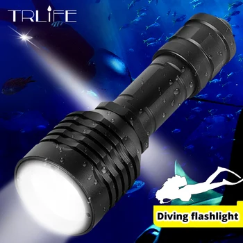 L2 Potapljaška LED Svetilka Bliskavico Scuba Divi 18650 Svetilko, Baklo 100M Podvodni Podmornice Nepremočljiva Nočna Lučka