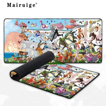 Totoro Anime Velike Gaming Mouse Pad Zaklepanje Rob Miško Mat Tipkovnico Pad Desk Mat Tabela Mat Igralec Mousepad za Laptop Notebook Lol