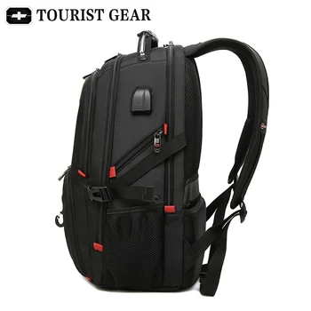 Moške švicarski nahrbtniki potovalni torbi poslovnega anti theft nahrbtnik moški mochila USB Polnjenje 15.6 17 palčni Prenosnik Nahrbtnik nepremočljiva