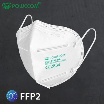 5 Plasti FFP2 Mascarillas Varnost Respirator Zaščitne Maske ffp2mask Non-Maske za Enkratno uporabo Dustproof Varnost Masko powecom