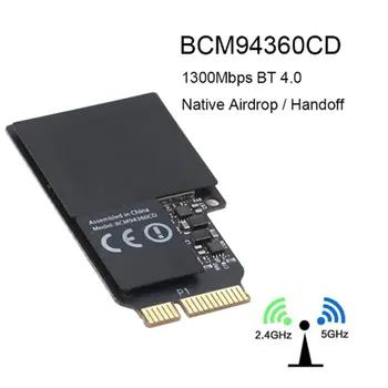 Fenvi 1750Mbps Dual-Band WiFi Bluetooth Kartice 2,4 GHz /5GHz BT 4.0 Broadcom BCM94360CD Brezžični Modul za Apple Hackintosh Mac OS
