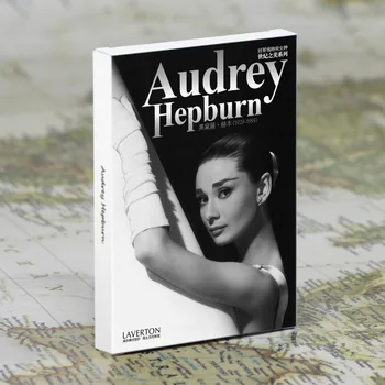 30sheets/VELIKO Audrey Hepburn Dopisnica /voščilnico/želijo Kartico/Moda Darilo