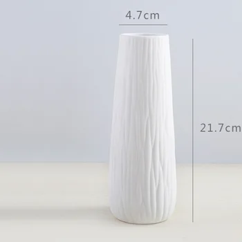Preprosta sodoben keramični vaza bela / črna Evropski stil jedilno mizo vazo doma dekoracijo moda vaza ustvarjalno darilo