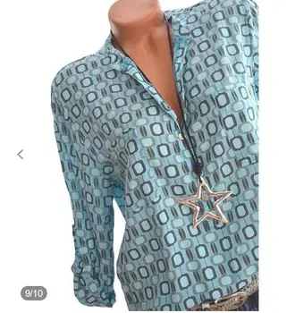 5XL Plus Velikost Vrhovi Ženske Majice Pomlad Poletje Bluze Priložnostne Svoboden Blusa Kariran Tiskanja Dolg Rokav Šifon Majica Bela Bluza