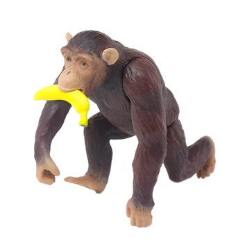 Takara Tomy ANIA Živalski Svet figuric Divje Tiger Šimpanz Z Banano Nosoroga ABS Smole Model Otroci Izobraževalne Igrače
