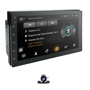 Android 9.0 Quad core 2 Din Avto universal radio za nissan qashqai x-trail Večpredstavnostna GPS navigacija DVR Brezplačno Fotoaparat IGO map