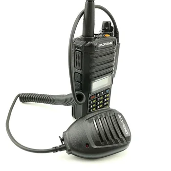 Zvočnik Mikrofon Walkie Talkie Mic W/ 360° Posnetke Neprepustna Za Baofeng UV-9R