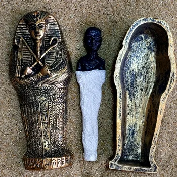 [HHT] Poceni Pesek Nastavite Stari Egipčanski Faraon Kraljica Mumija Mrtvo Truplo Krsto Khufu Piramida Prop Lobanje Smolo Obrti Miniature