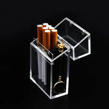 Prenosni Akril Pregleden Cigaret Primeru INS Slog Debele Lažji Prenosni Paket Škatla za Shranjevanje 14 Kosov Cigaret Imetnik Contai