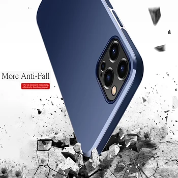 Ultra-tanek Magnetna Avto Nosilec Primeru Za iPhone 12 11 Pro XS MAX XR X SE Mehki Silikon TPU Kritje Za iPhone 7 8 6 6S Plus Coques